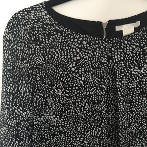 Black and White Shift Dress